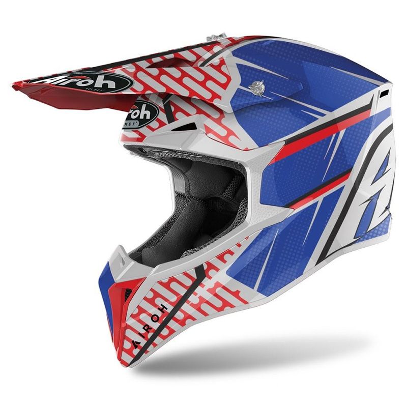 Image of Casque cross Airoh WRAAP - IDOL - RED/BLUE GLOSS 2023