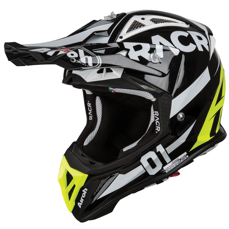Casque Cross Airoh Aviator 22 Racr Gloss 2019 Casque Cross