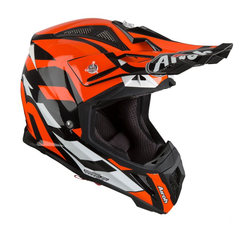 Casque Cross Airoh Aviator 23 Great Orange Gloss Amss 2019