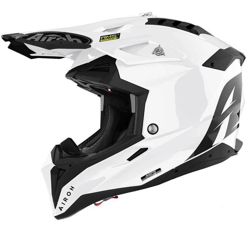 Image of Casque cross Airoh AVIATOR 3 - COLOR - WHITE GLOSS 2023