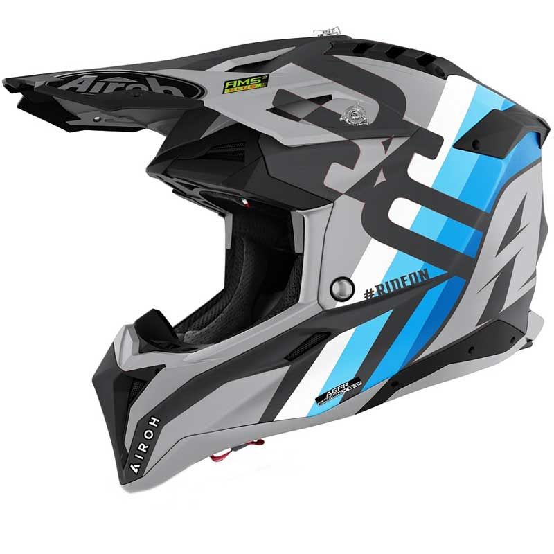 Image of Casque cross Airoh AVIATOR 3 - RAINBOW - ANTHRACITE MATT 2022