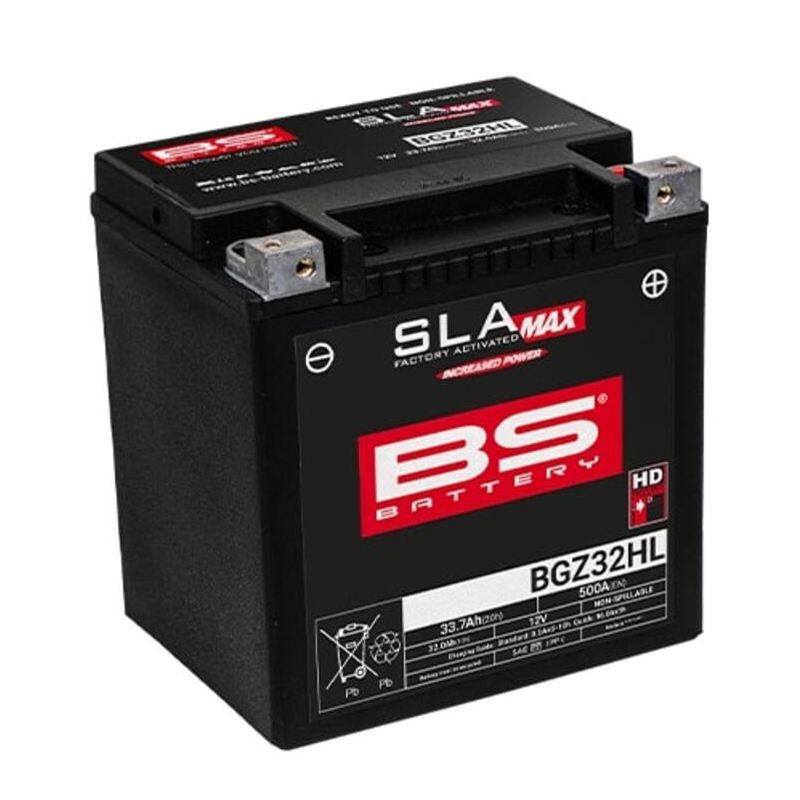 Batterie BS Battery SLA MAX BGZ32HL (FA) ferme Type Acide Sans entretien/prête à l'emploi