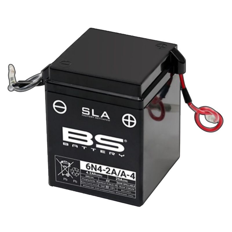 Image of Batterie BS Battery SLA 6N4-2A/A4 ferme Type Acide Sans entretien/prête à l'emploi