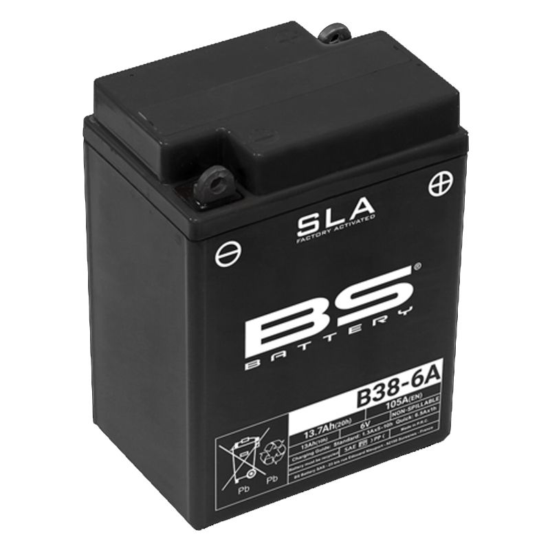 Image of Batterie BS Battery SLA B38-6A ferme Type Acide Sans entretien/prête à l'emploi