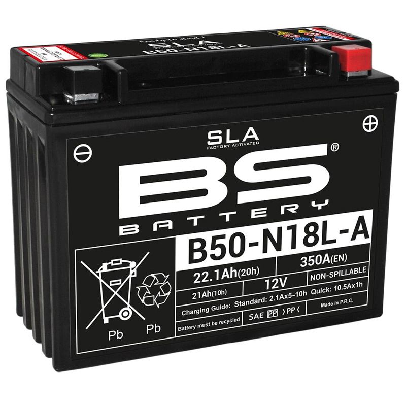 Image of Batterie BS Battery SLA Y50-N18L-A/B50N18L-A/A2 FERME TYPE ACIDE SANS ENTRETIEN/PRÊTE À L'EMPLOI