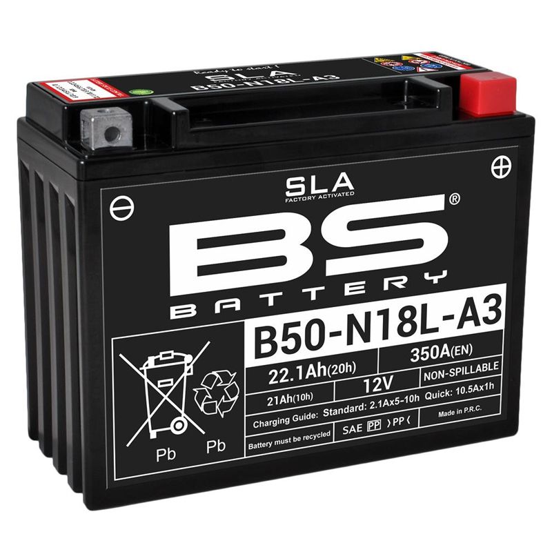 Image of Batterie BS Battery SLA Y50-N18L-A3 ferme Type Acide Sans entretien/prête à l'emploi