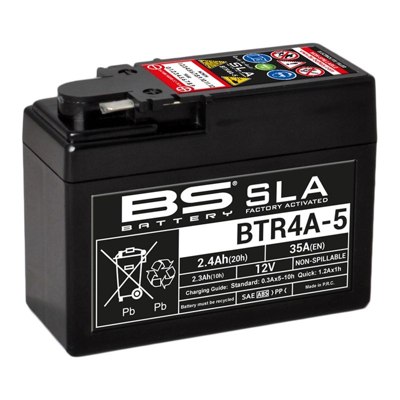 Image of Batterie BS Battery YTR4A-5/BTR4A-5 SLA FERME TYPE ACIDE SANS ENTRETIEN/PRÊTE À L'EMPLOI
