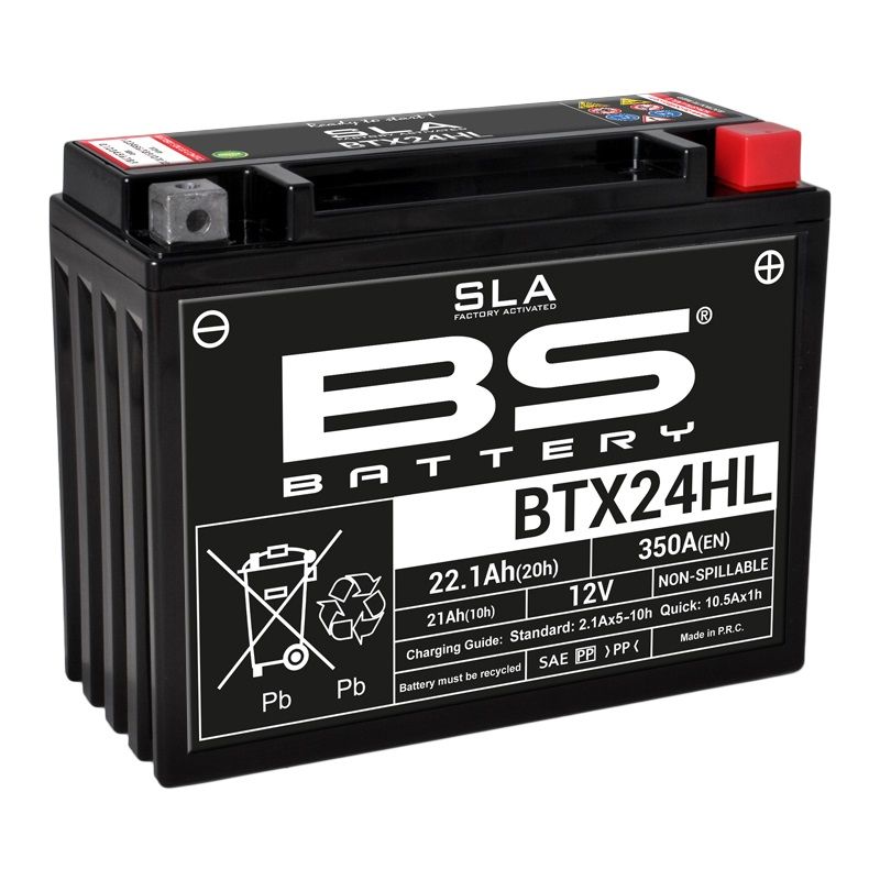 Image of Batterie BS Battery SLA YTX24HL/BTX24HL/B50N18L-A3 FERME TYPE ACIDE SANS ENTRETIEN/PRÊTE À L'EMPLOI