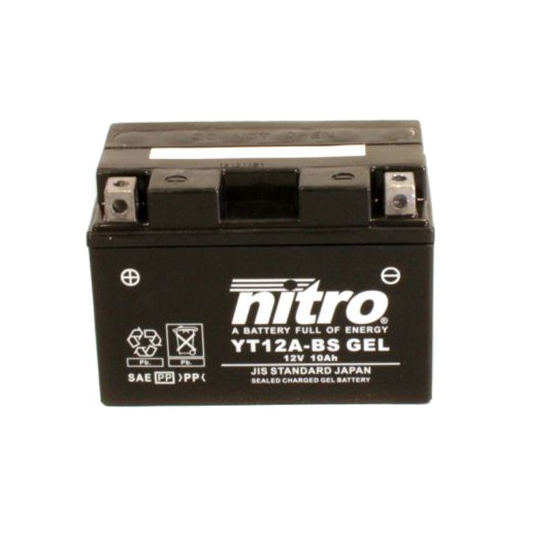 Image of Batterie Nitro YT12A-SLA FERME TYPE ACIDE SANS ENTRETIEN/PRÊTE À L'EMPLOI