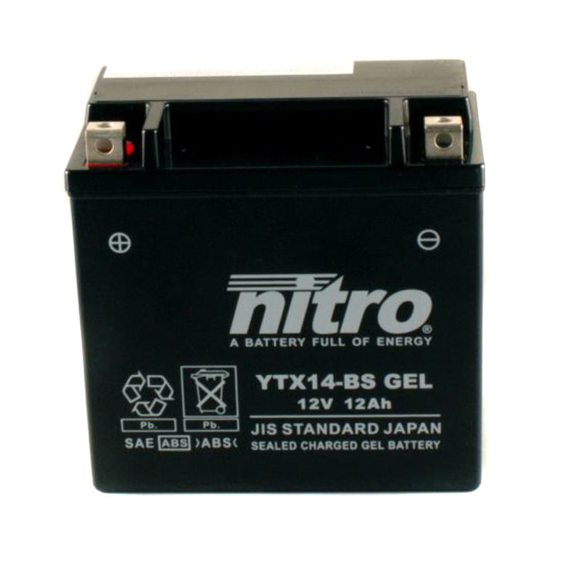 Image of Batterie Nitro NTX14 SLA/YTX14-SLA FERME TYPE ACIDE SANS ENTRETIEN/PRÊTE À L'EMPLOI
