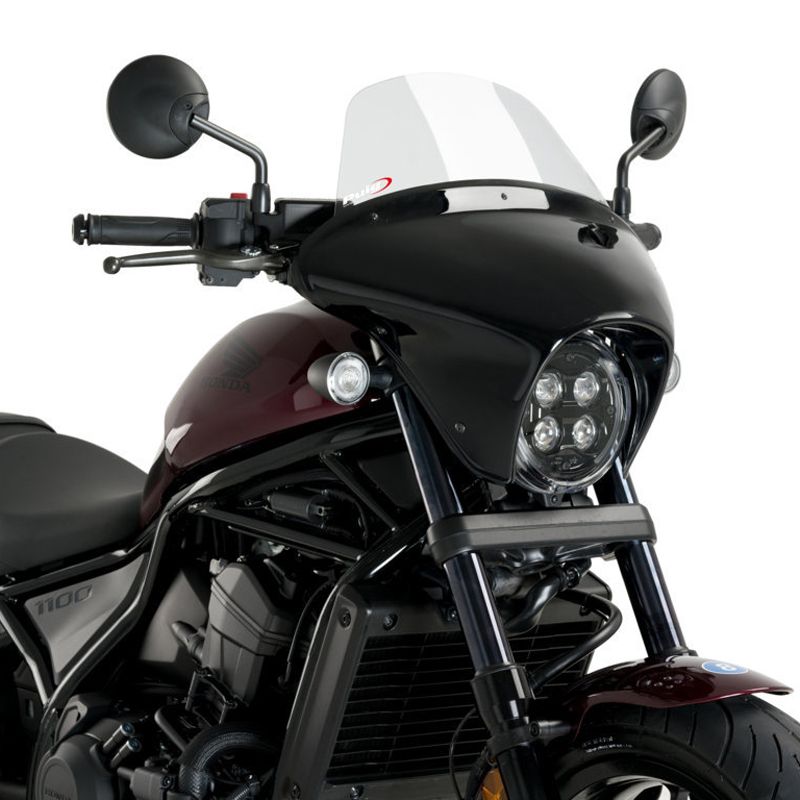 Tête de fourche Puig BATWING SML TOURING NOIR MAT