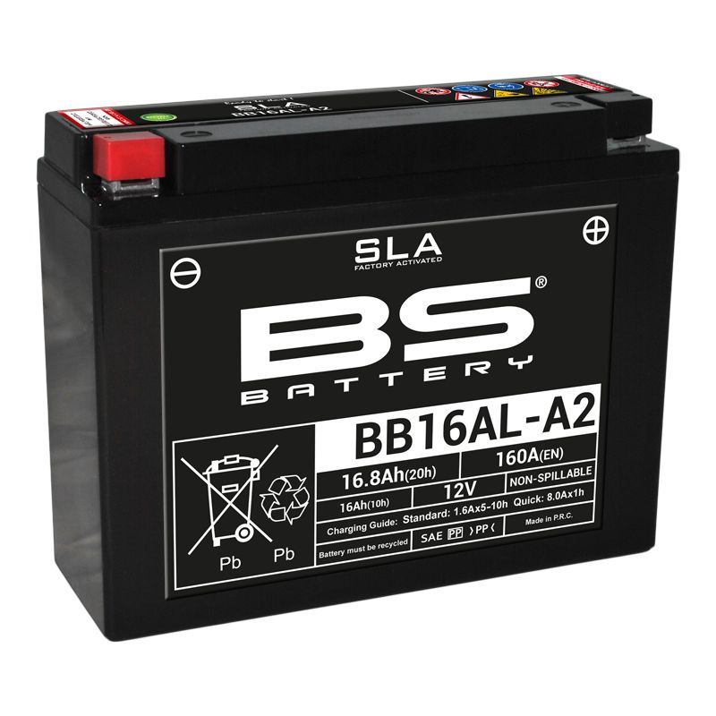 Image of Batterie BS Battery SLA YB16AL-A2/BB16AL-A2 ferme Type Acide Sans entretien/prête à l'emploi
