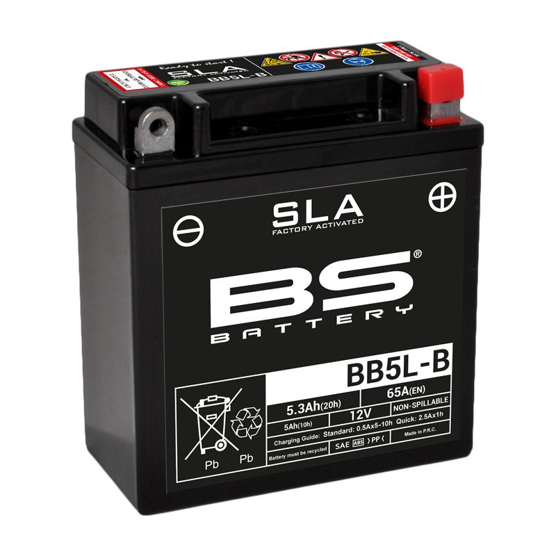 Image of Batterie BS Battery SLA YB5L-B/BB5L-B ferme Type Acide Sans entretien/prête à l'emploi