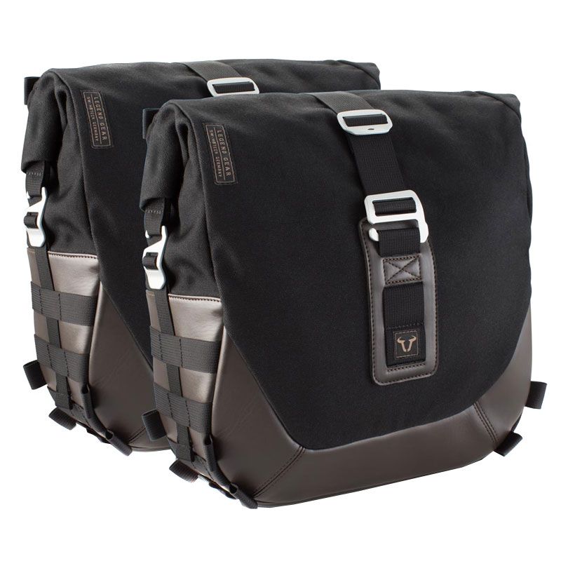 Sacoches cavalières SW-MOTECH Legend Gear set coté gauche avec support