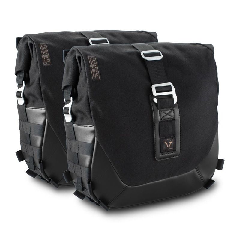 Sacoches cavalières SW-MOTECH LEGEND BLACK GAUCHE (27 litres) AVEC SUPPORT