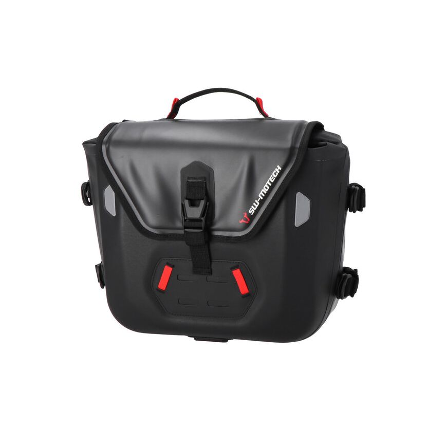 Sacoches cavalières SW-MOTECH SysBag WP S (12-16 litres) complet avec support coté gauche