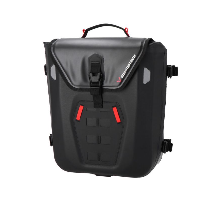 Sacoches cavalières SW-MOTECH SysBag WP M (17-23 litres x 1) avec platine d'adaptation gauche