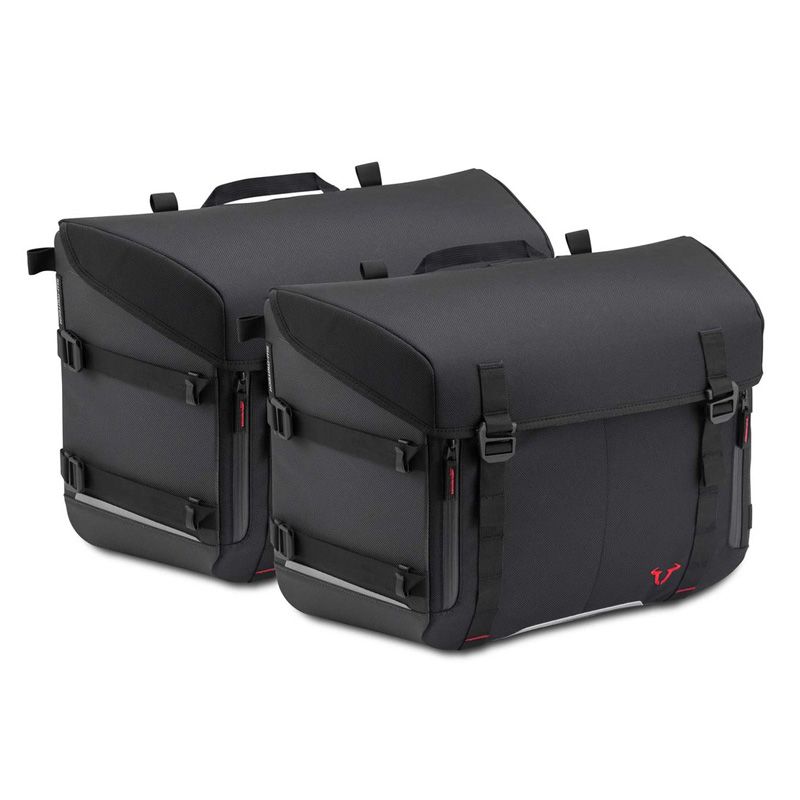 Sacoches cavalières SW-MOTECH SYSBAG 30 (2 x 30 litres) AVEC PLATINE ET SUPPORT