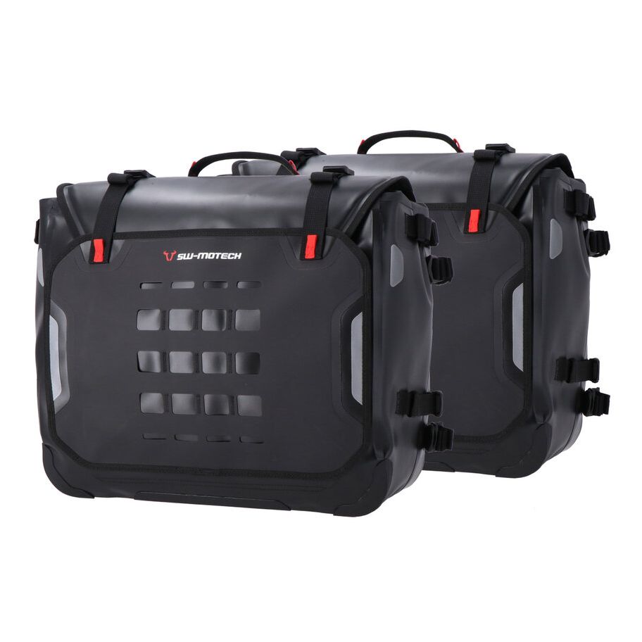 Sacoches cavalières SW-MOTECH SysBag WP L/L (27-40 litres x 2) complet avec support