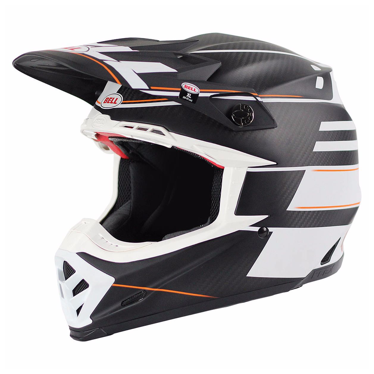 Casque Cross Bell Destockage Moto 9 Carbon Flex Matte Blocked Noir