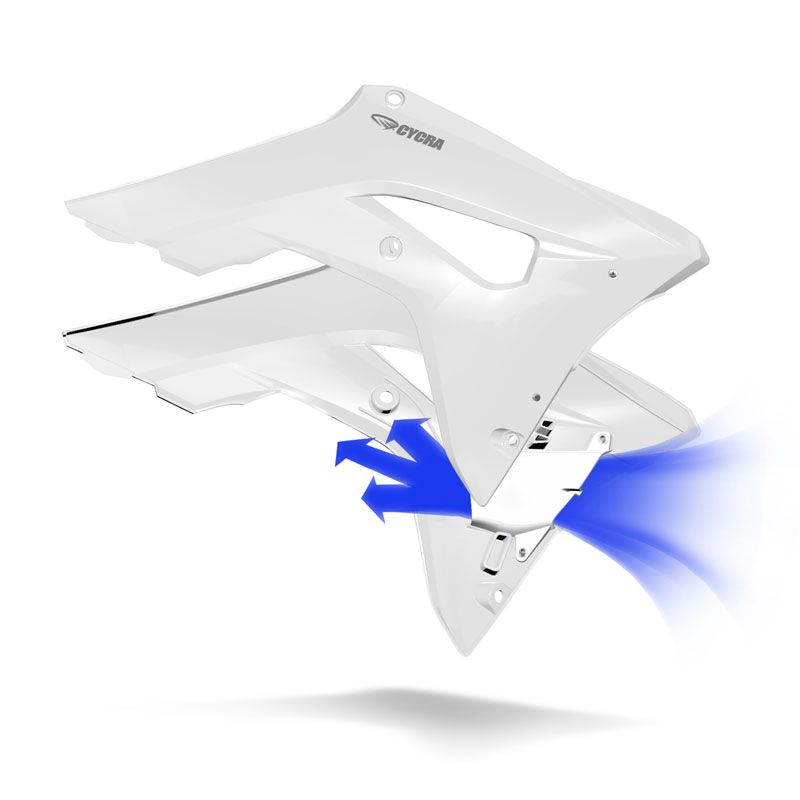 Ouie de radiateur CYCRA BLANC