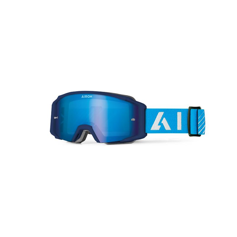 AIROH Masque cross Airoh BLAST XR1 ECRAN IRIDIUM BLEU 2023 — bleu et blanc