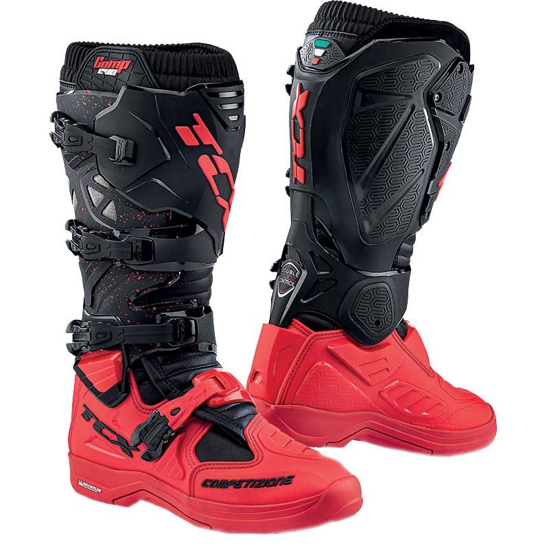 Image of Bottes cross TCX Boots COMP EVO 2 - MICHELIN - BLACK RED 2023