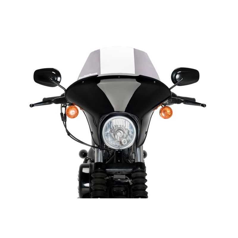 Batwing SML Langer Windschutz Für Yamaha XV950 R (2014-2020) – Transparent, TÜV-zertifiziert | Inkl. Montagematerial