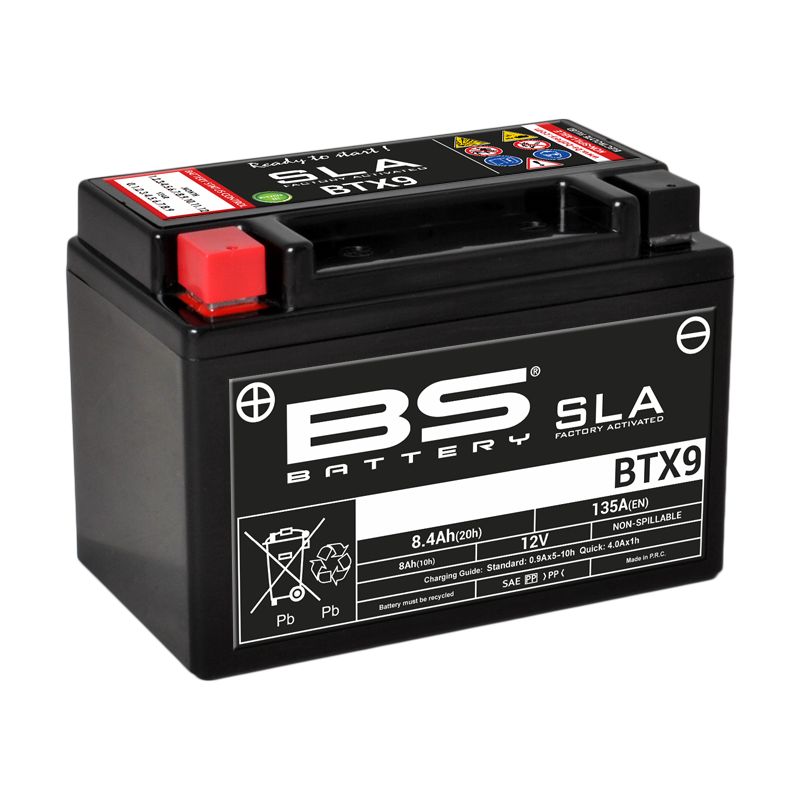 Image of Batterie BS Battery SLA YTX9-BS/BTX9 ferme Type Acide Sans entretien/prête à l'emploi