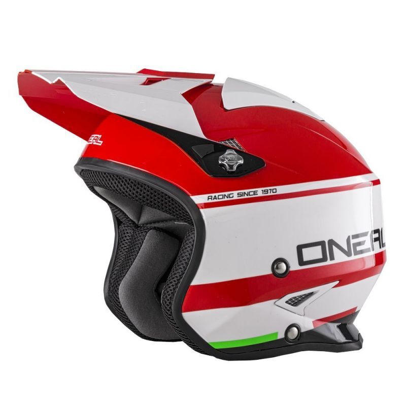 Casque Oneal Slat Crimson Red White Glossy