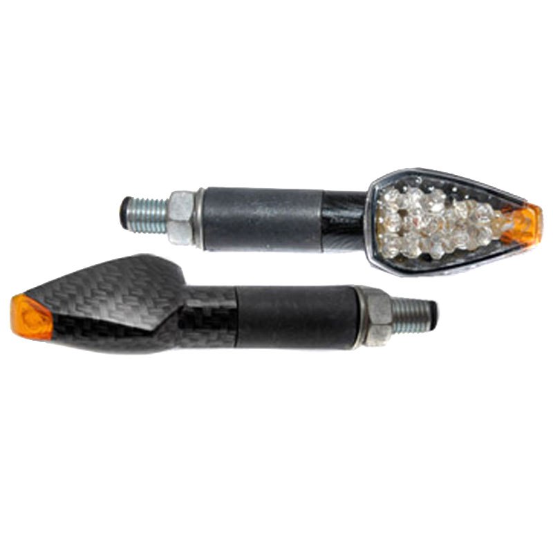 Image of Clignotant Ermax Mini blinkers triangulaires noir blanc orange LED