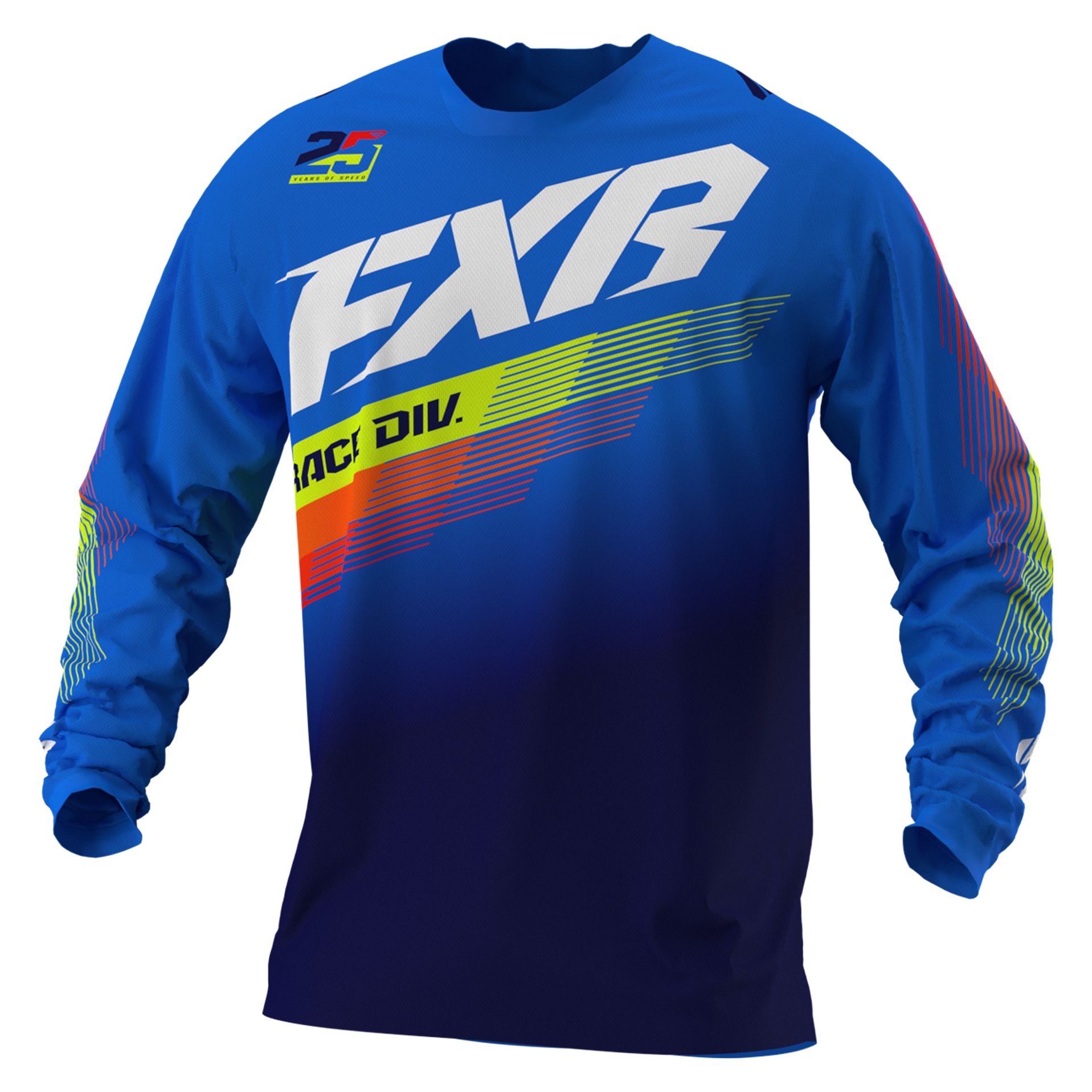 Maillot cross FXR CLUTCH BLUE/NAVY/HI VIS 2021