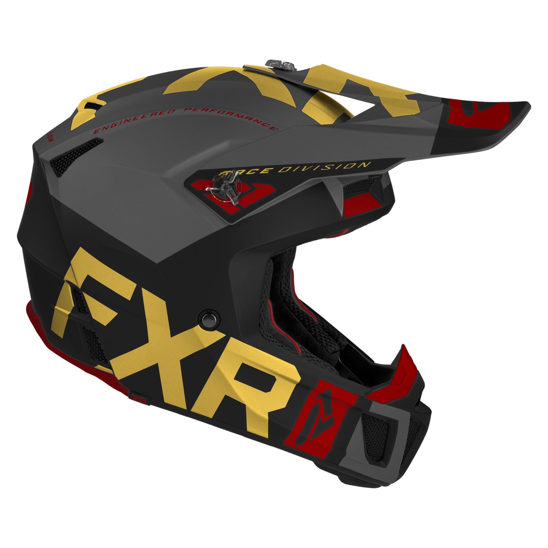 Casque cross FXR CLUTCH EVO BLACK/GOLD/RUST Casque cross