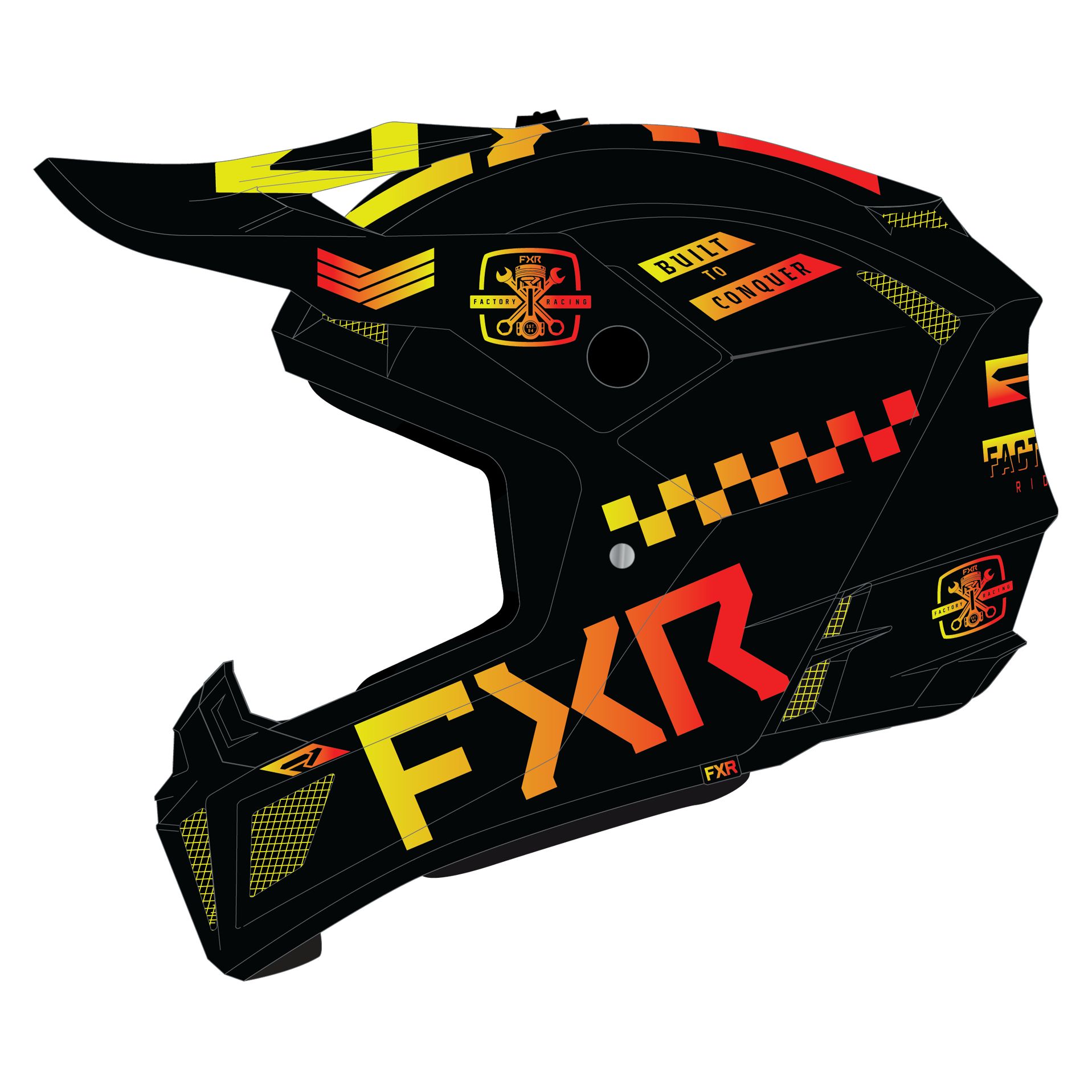 Casque cross FXR CLUTCH GLADIATOR 24 2024