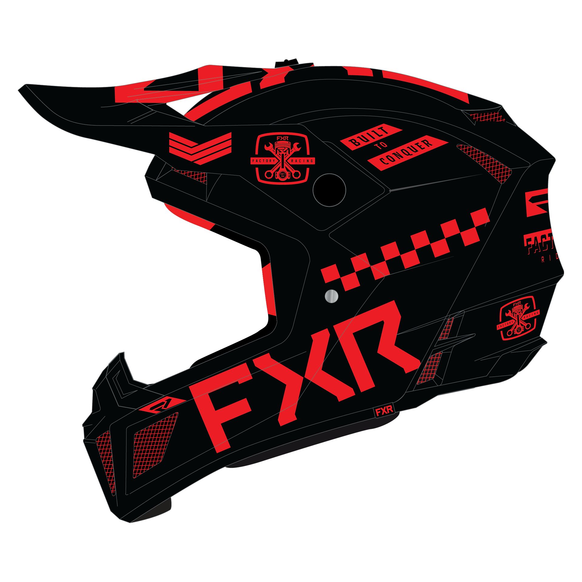 Casque cross FXR CLUTCH GLADIATOR 24 2024