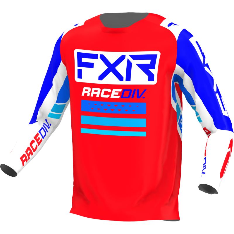 Image of Maillot cross FXR CLUTCH PRO RED/ROYAL BLUE/WHITE 2022