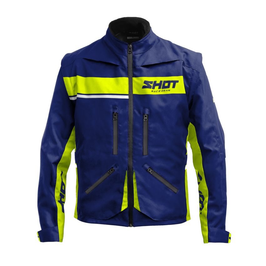 SHOT Veste enduro Shot CONTACT ASSAULT 2023 — bleu et jaune