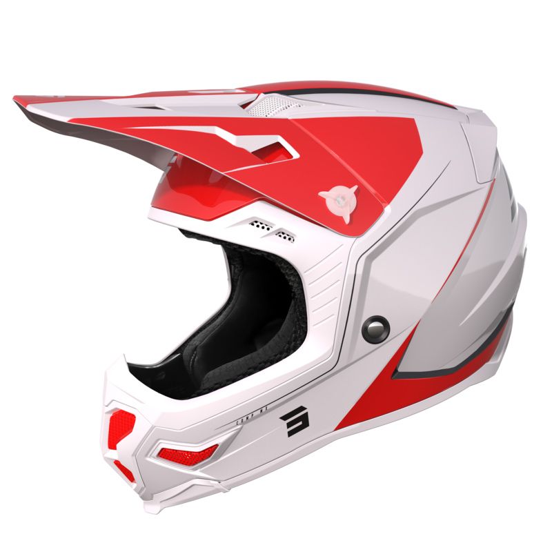 SHOT Casque cross Shot CORE - COMP 2023 — rouge et blanc