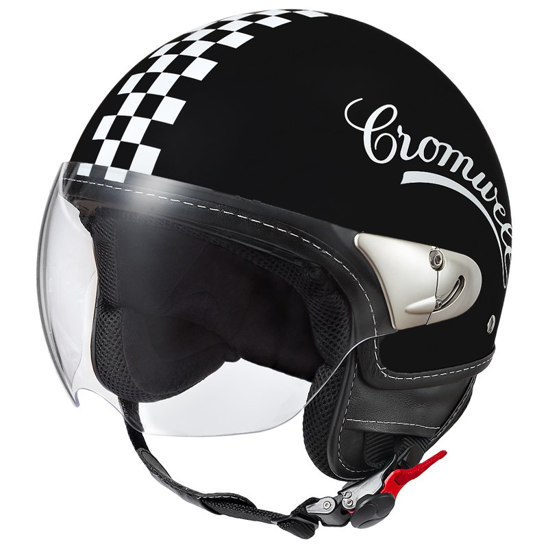 Casque Cromwell DAMIER - Casque jet - Motoblouz.com