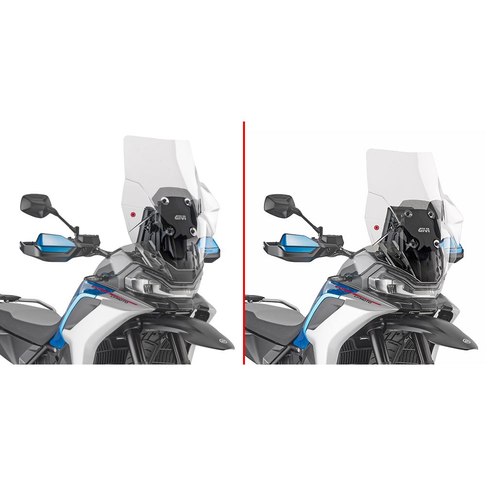 Bulle Givi Haute protection incolore (+17 cm)
