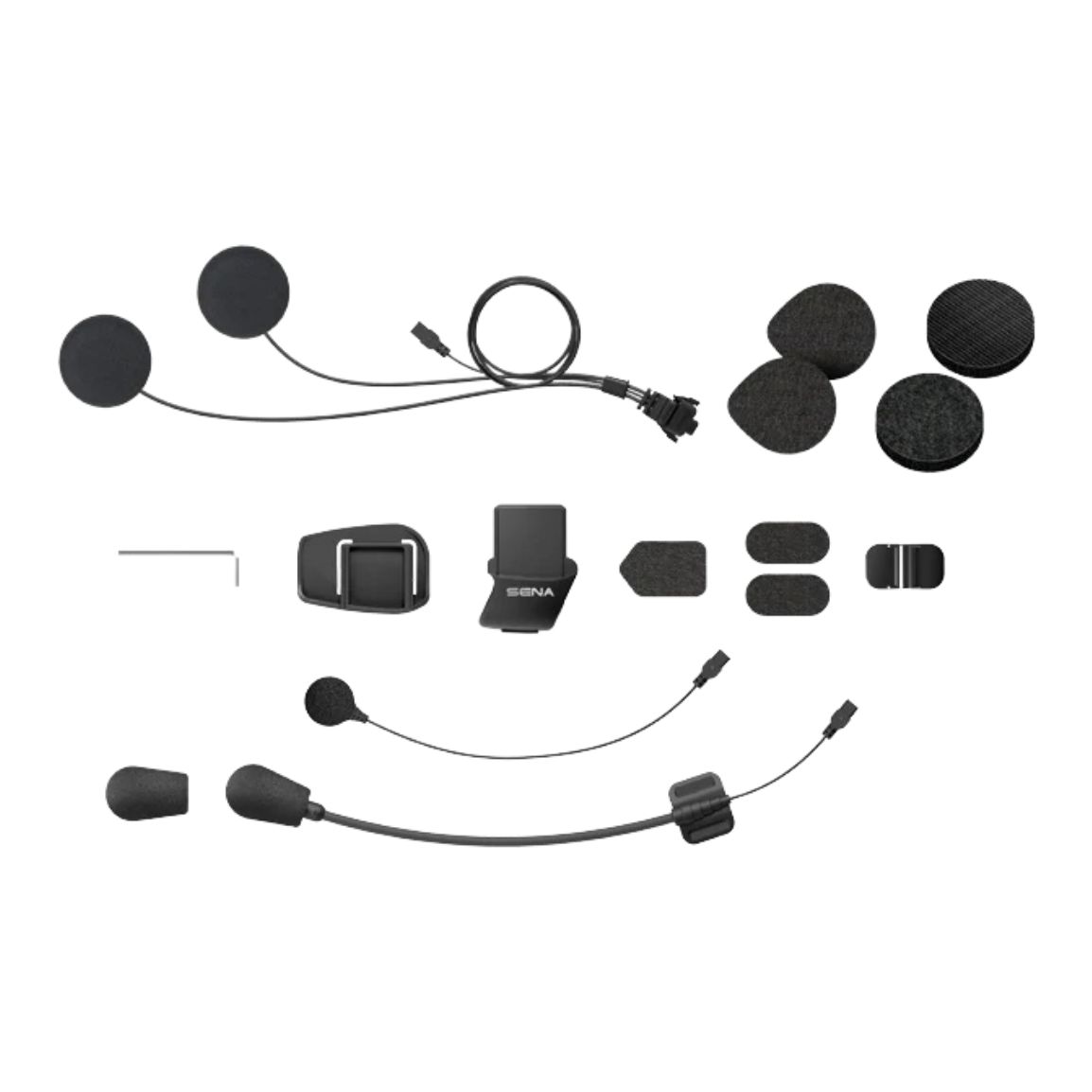 Kit pour intercom Sena ACCESSOIRES FIXATION + MICROS + ÉCOUTEURS POUR 5S