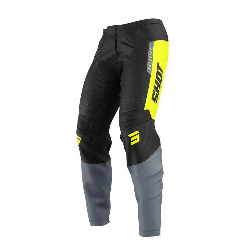 SHOT Pantalon cross Shot DEVO - LEAGUE 2025 — noir, gris et jaune