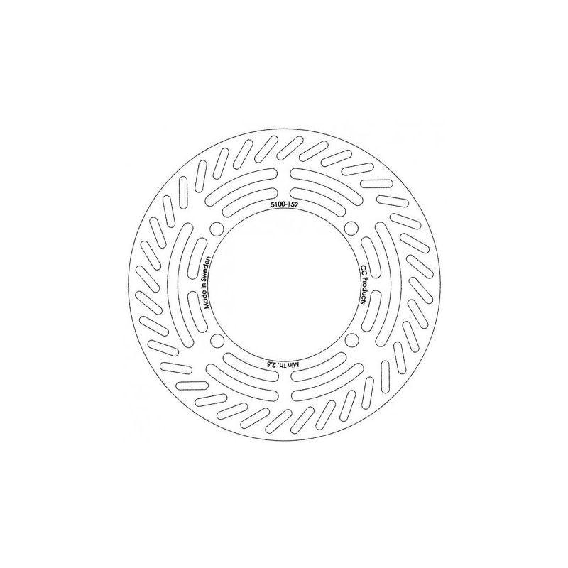 Disque de frein Rond CC Products DISQUE DE FREIN AVANT
