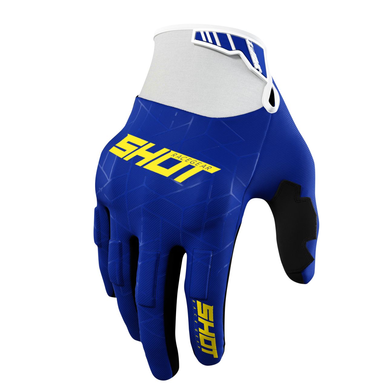 Gants Enduro Shot DRIFT - SPIDER - NAVY YELLOW 2024