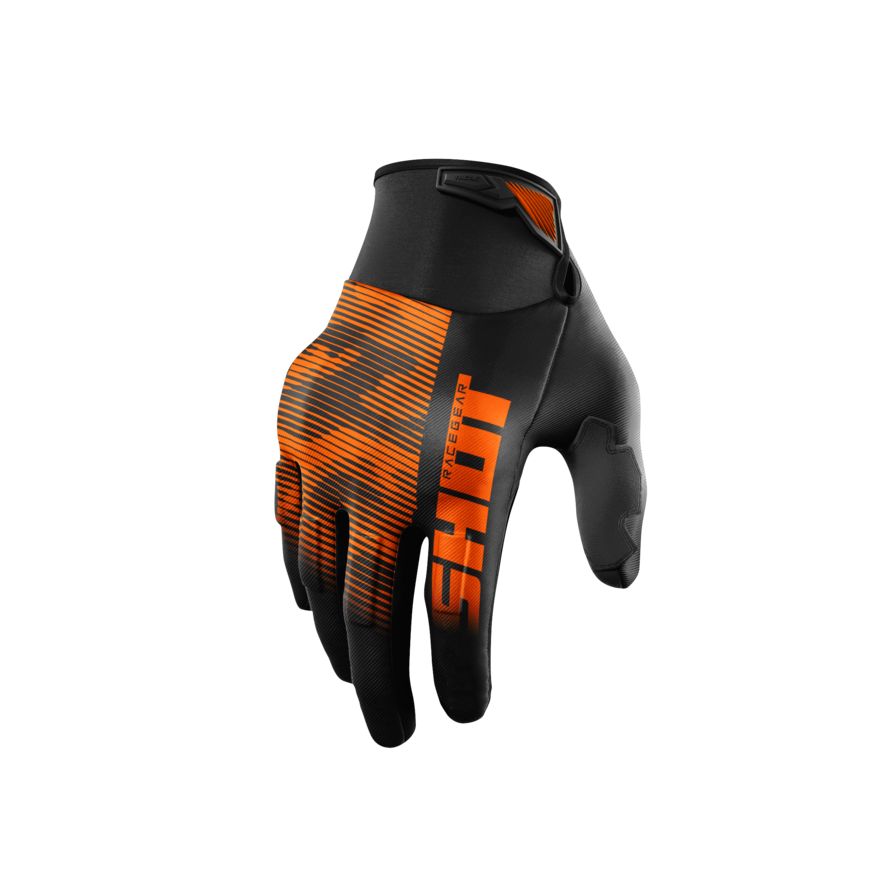 SHOT Gants Enduro Shot DRIFT - TACTIC 2025 — noir et orange