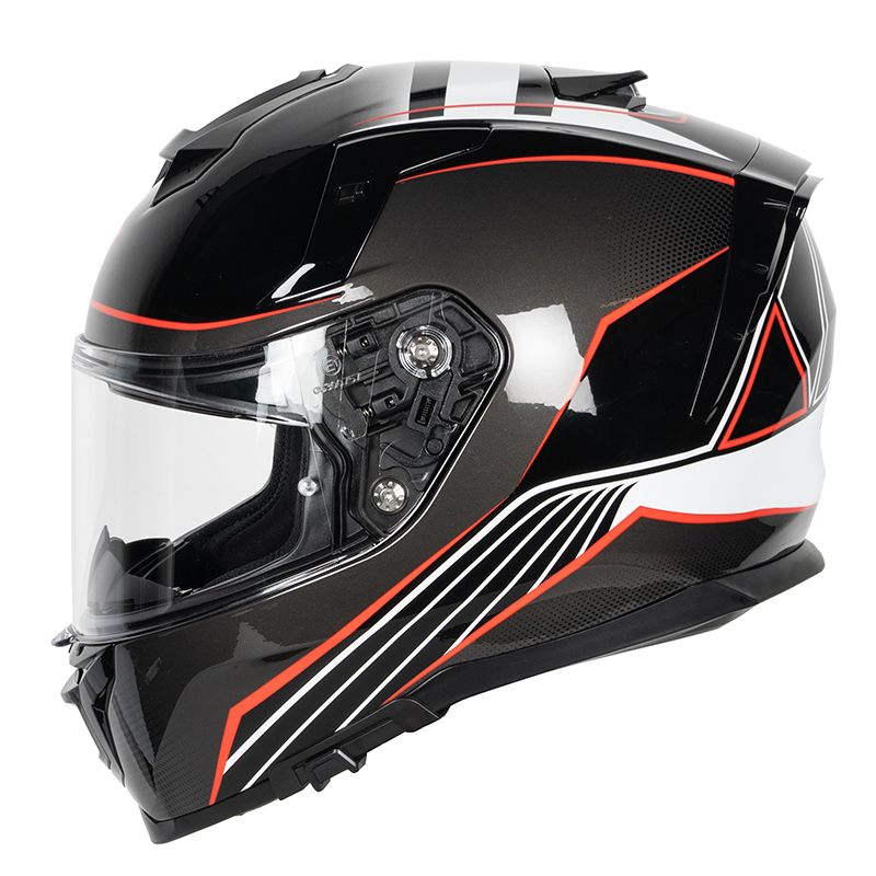 Image of Casque Dexter MIRAGE BLACK/WHITE/RED