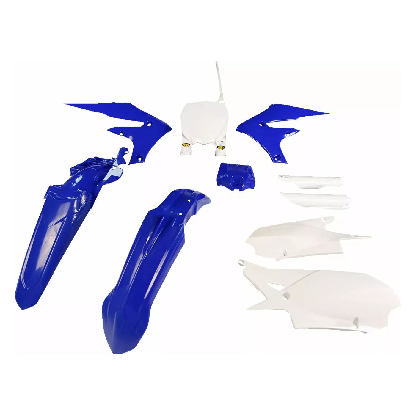 Kit plastiques CYCRA Power flow Bleu/Blanc