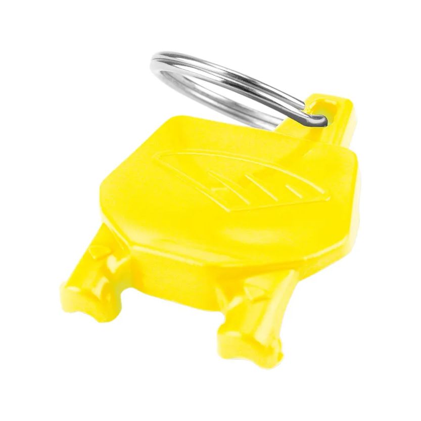 Porte-clé CYCRA PLAQUE NUMERO JAUNE