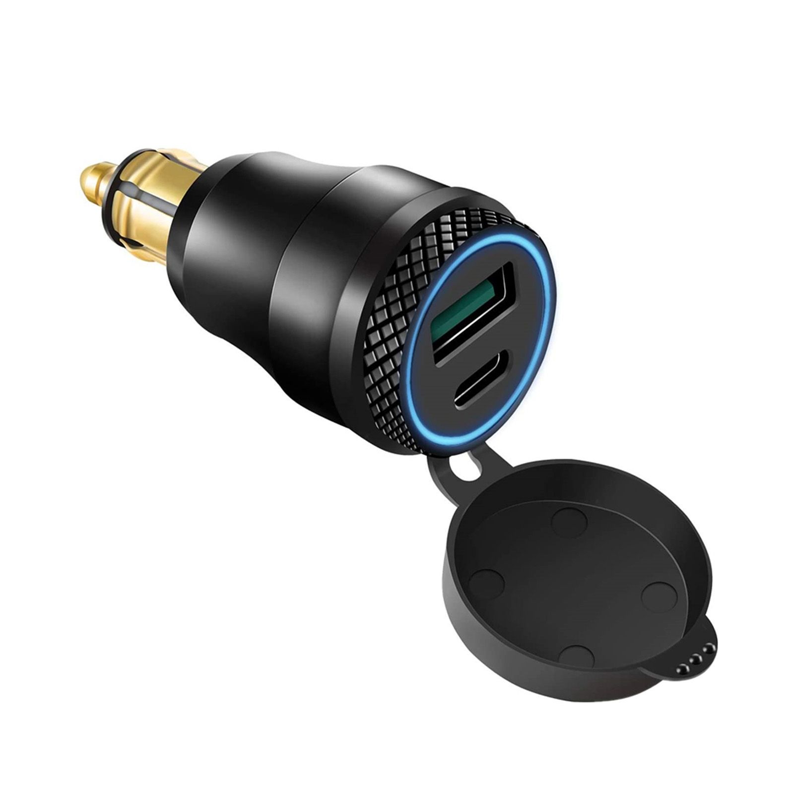 Adaptateur allume cigare Bike It prise DIN HELLA en aluminium, adaptateur secteur