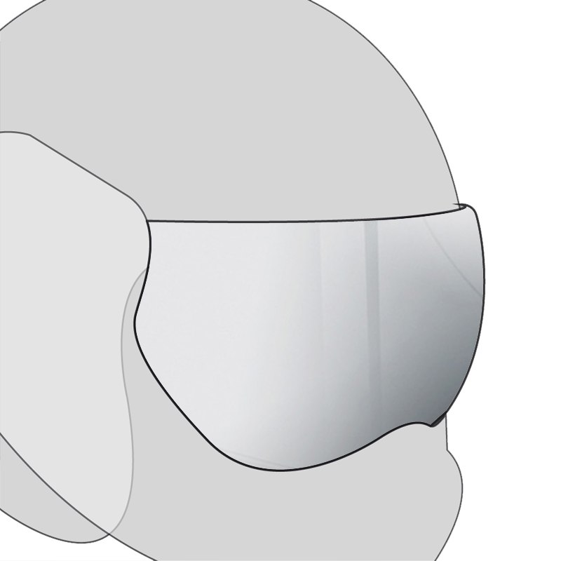 Image of Ecran casque ROOF IRIDIUM - RO4 FEVER/ABO/MANX/TRIBAL/PACER/TECK/METIS/SPHAIR DUO LUNETTE